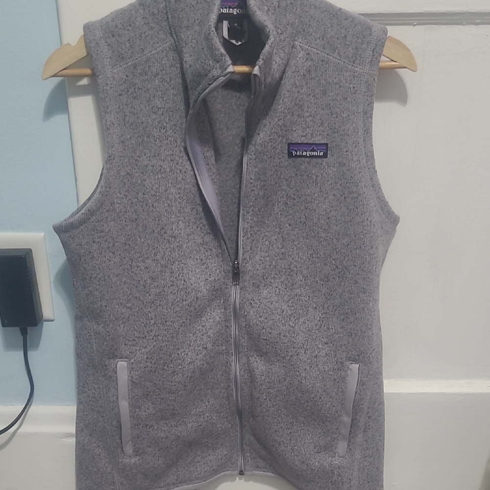 Patagonia Heather Gray Fleece Vest